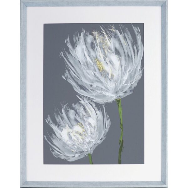 Lorell White Flower II Framed Abstract Art