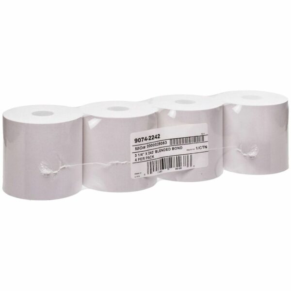 ICONEX 1-ply Blended Bond Paper POS Receipt Roll - Image 2