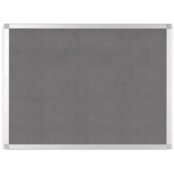 Bi-silque Ayda Fabric 24"W Bulletin Board