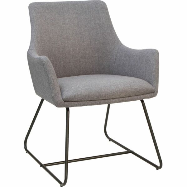 Lorell Mid-century Modern Flannel Guest Chair