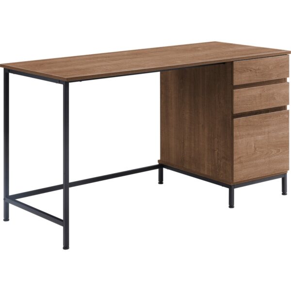 Lorell SOHO Desk with Side Drawers