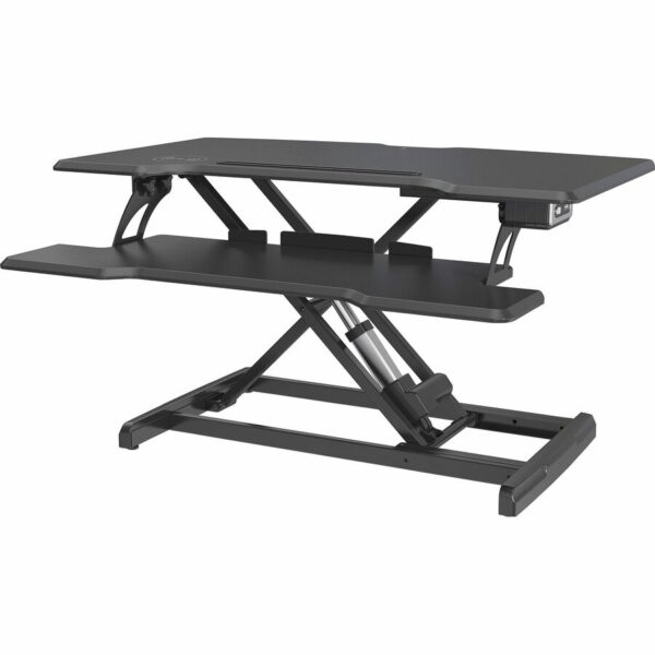 Lorell Electric Desk Riser with Wireless Device Charging - Image 2