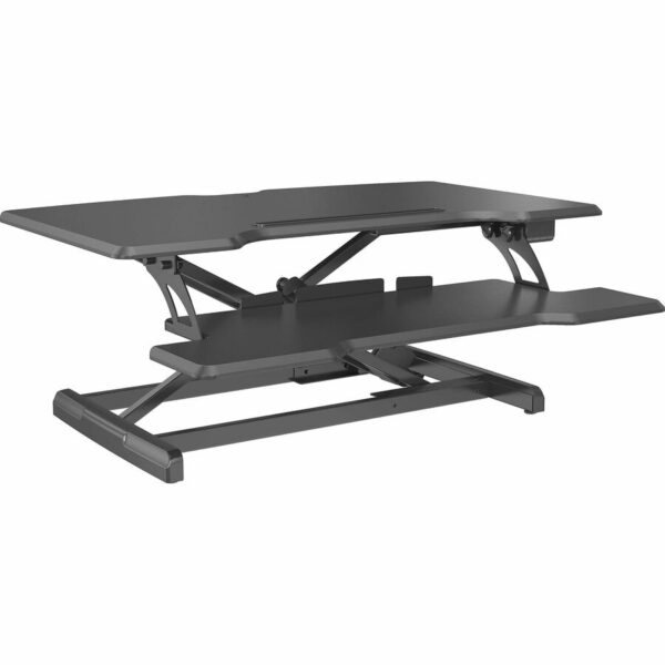 Lorell Electric Desk Riser with Wireless Device Charging - Image 3