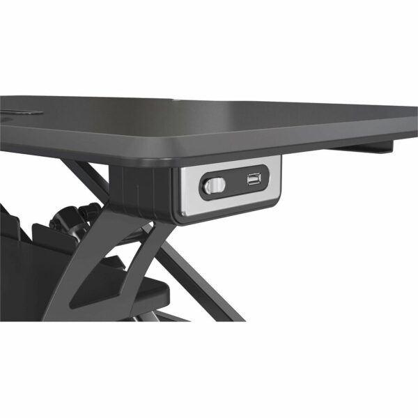 Lorell Electric Desk Riser with Wireless Device Charging - Image 5