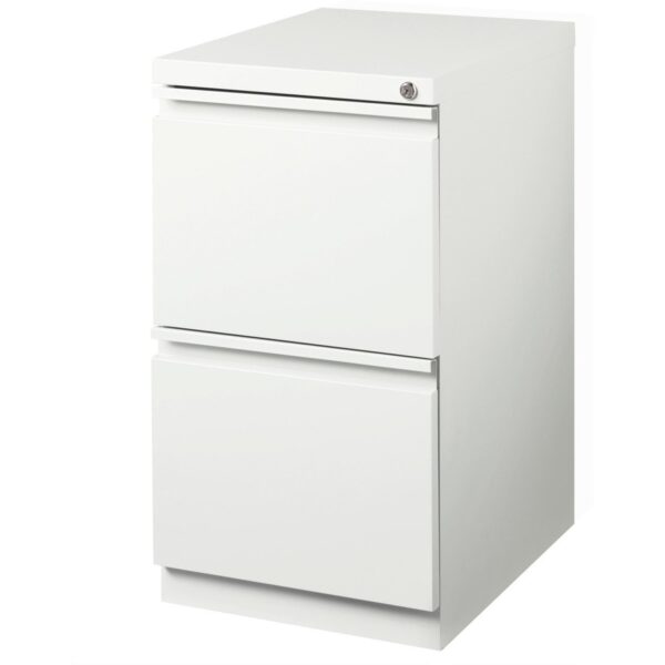 Lorell 20" File/File Mobile File Cabinet with Full-Width Pull - Image 2