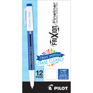 A package of pilot frixion fineliners pens.