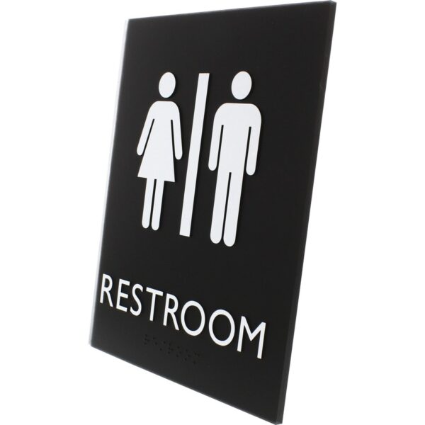 Lorell Unisex Restroom Sign - Image 2