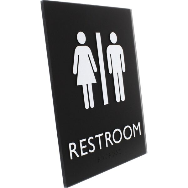 Lorell Unisex Restroom Sign - Image 3