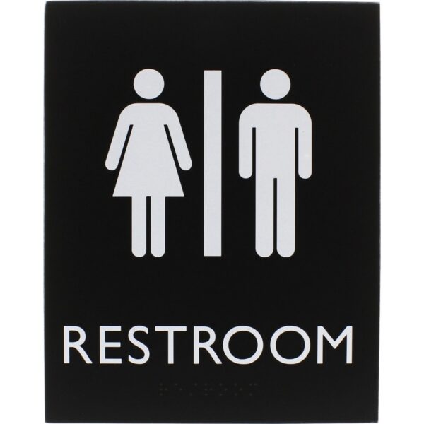 Lorell Unisex Restroom Sign