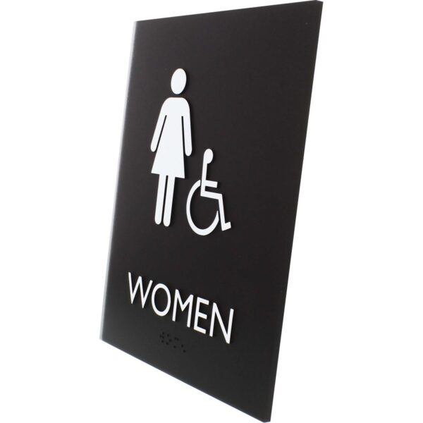 Lorell Women's Handicap Restroom Sign - Image 2