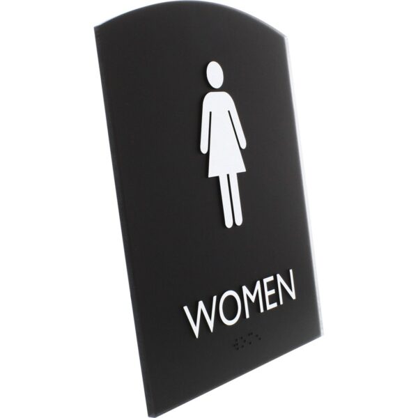 Lorell Arched Women's Restroom Sign - Image 3