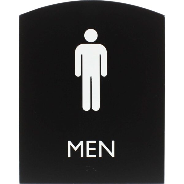 Lorell Arched Men's Restroom Sign