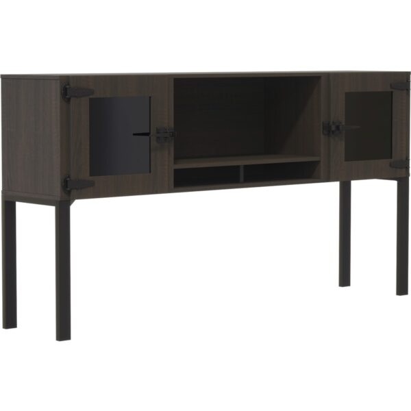 Mayline 72" Hutch with Glass Doors & Supports - Image 3