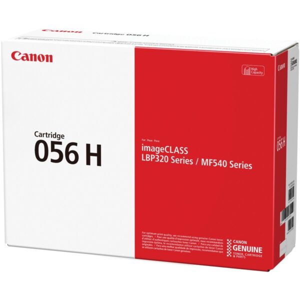 Canon 056 Original High Yield Laser Toner Cartridge - Black - 1 Each