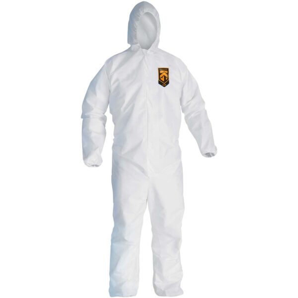 Kleenguard A20 Coveralls - Zipper Front, Elastic Back, Wrists, Ankles & Hood