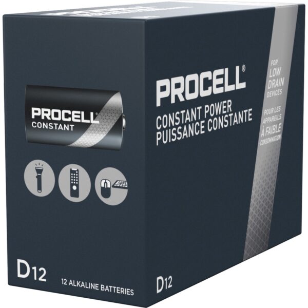 Duracell Procell Alkaline D Battery Boxes of 12 - Image 2