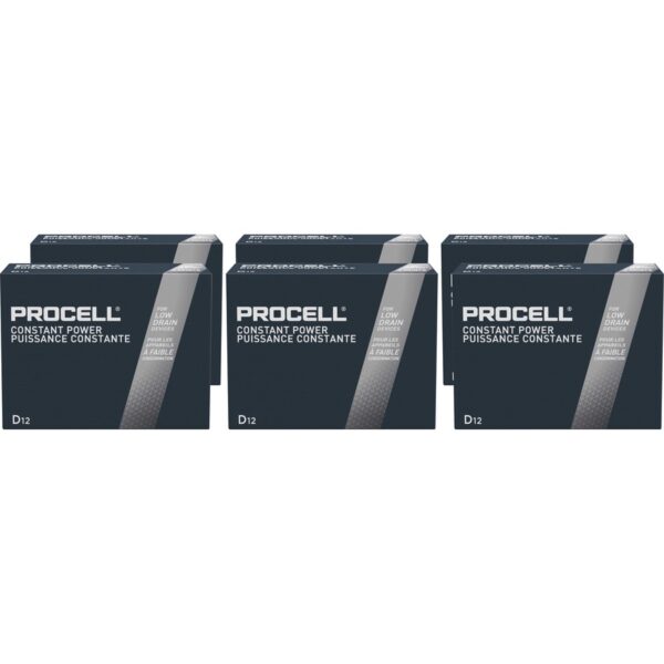 Duracell Procell Alkaline D Battery Boxes of 12