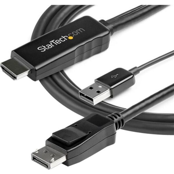 StarTech.com 3 m (9.8 ft.) HDMI to DisplayPort Cable - 4K 30Hz - Image 2