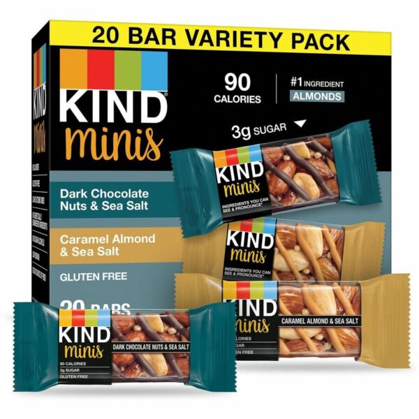 KIND Minis Nuts & Sea Salt Nut Bars Variety - Image 3