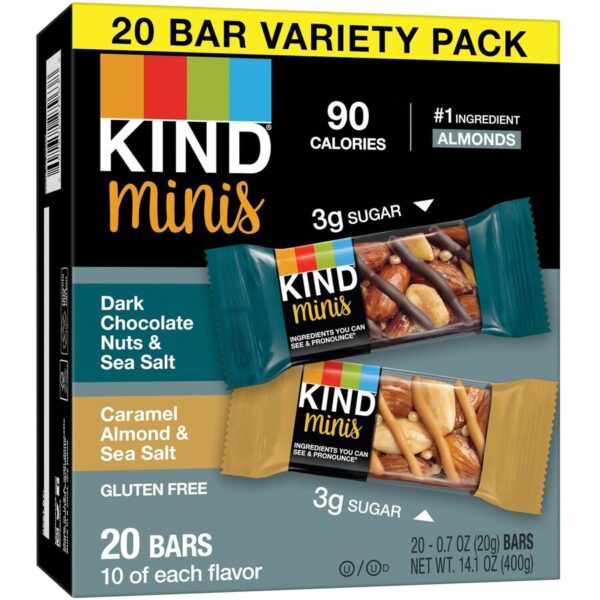 KIND Minis Nuts & Sea Salt Nut Bars Variety