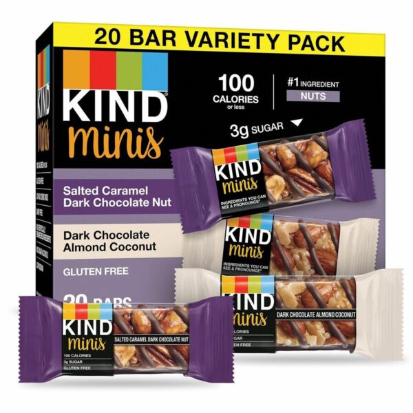 KIND Minis Dark Chocolate Nut Bars Variety - Image 2