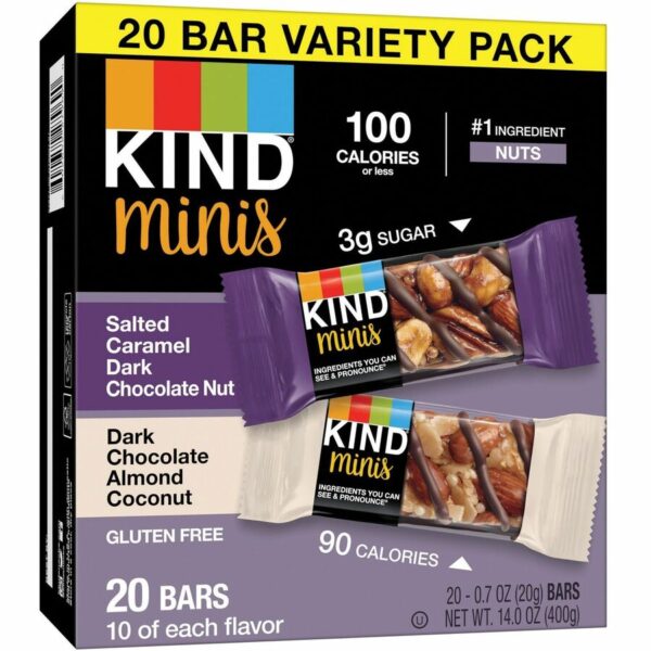 KIND Minis Dark Chocolate Nut Bars Variety