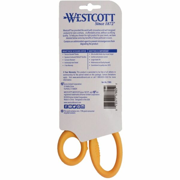 Westcott 8" Titanium Bonded Antimicrobial Scissors - Image 2