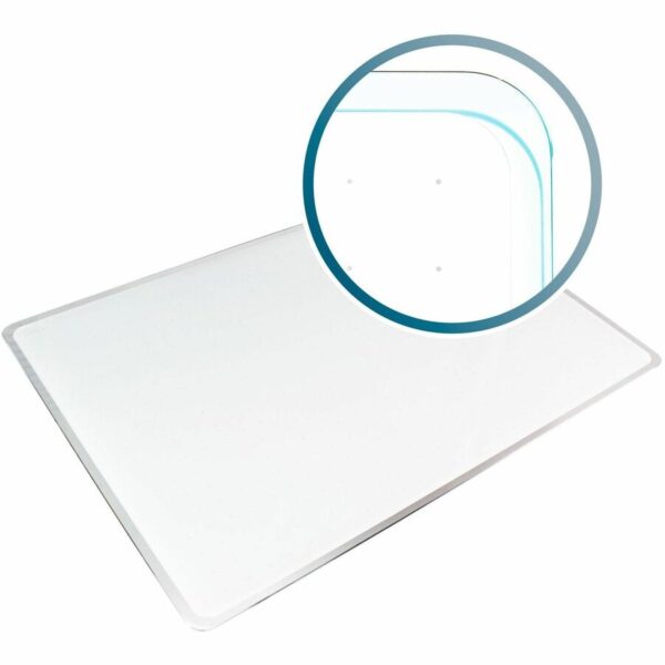 Viztex® White Multi-Purpose Grid Glass Dry-Erase Board 24" x 36"