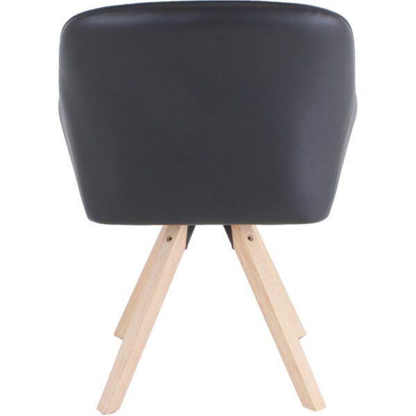 Lorell Natural Wood Legs Modern Guest Chair - Image 4