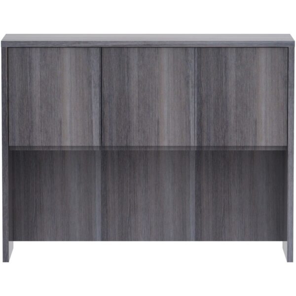 Lorell Essentials Series Stack-on Hutch with Doors - Image 4