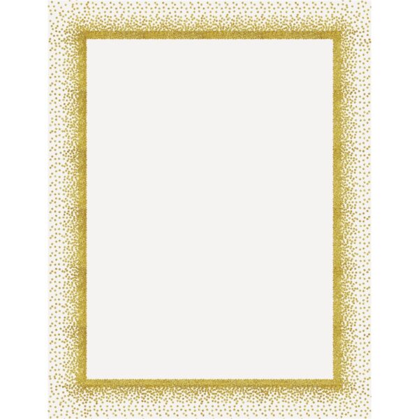 Geographics Confetti Gold Design Poster Board