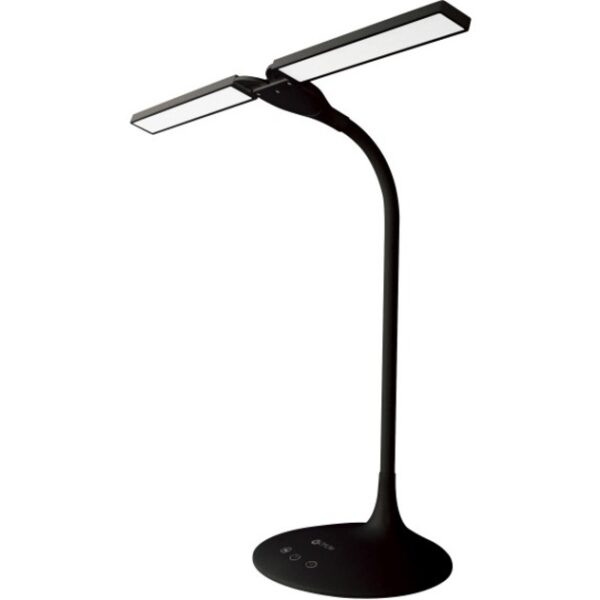 OttLite Pivot Dual-Shade LED Desk Lamp, 26"H, Black - Image 3