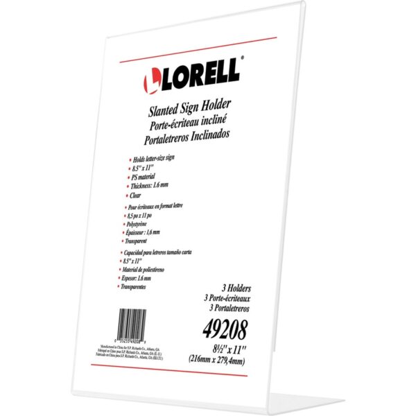 Lorell L-base Slanted Sign Holder Stand - Image 2