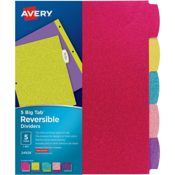 Avery® Big Tab Reversible Fashion Dividers