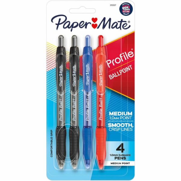 Paper Mate Pen RT Bold Profile Asst 4/pkg