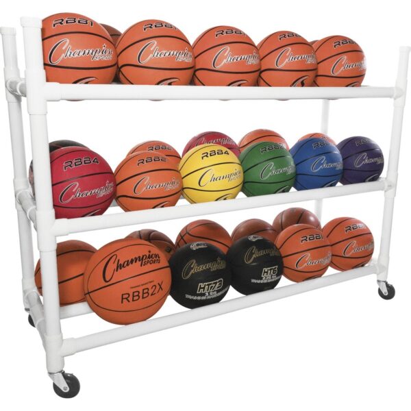 Champion Sports 30 Basketball Heavy-Duty Cart - Image 3