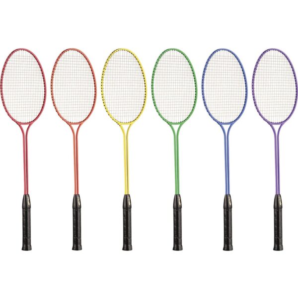 Champion Sports Tempered Steel Twin Shaft Badminton Racket Set