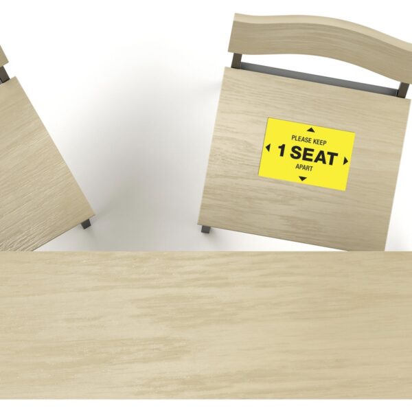 Avery® Surface Safe PLEASE KEEP 1 SEAT APART Decals - Image 2