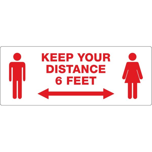 Avery® Surface Safe KEEP YOUR DISTANCE Decals