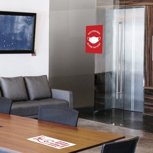 Avery® Surface Safe THIS AREA SANITIZED Decals - Image 2