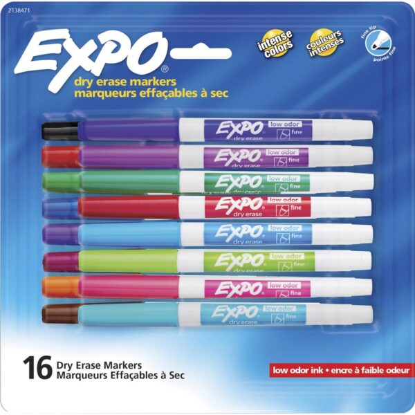 Expo Low-Odor Dry Erase Fine Tip Markers