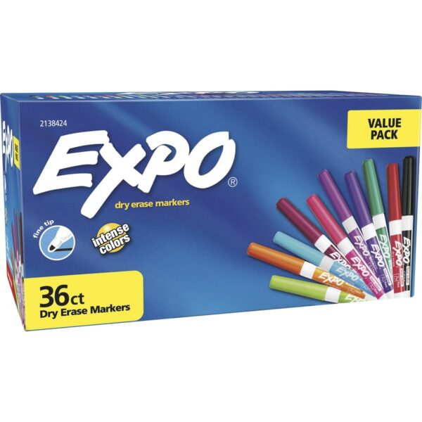 Expo Low-Odor Dry Erase Fine Tip Markers