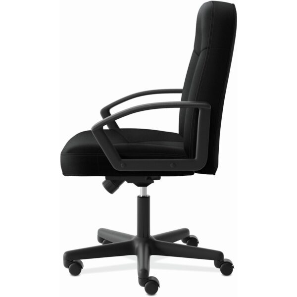 HON High-Back Executive Chair | Center-Tilt | Fixed Arms | Black Fabric - Image 2