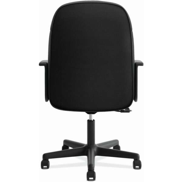 HON High-Back Executive Chair | Center-Tilt | Fixed Arms | Black Fabric - Image 4