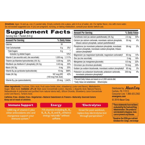 Emergen-C Strawberry-Kiwi Vitamin C Drink Mix - Image 4