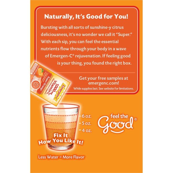 Emergen-C Super Orange Vitamin C Drink Mix - Image 2