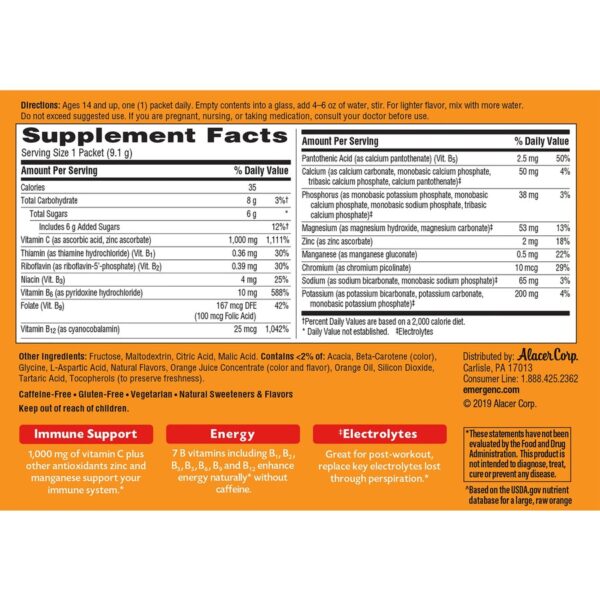 Emergen-C Super Orange Vitamin C Drink Mix - Image 4