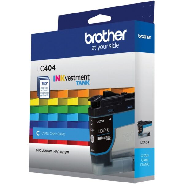 Brother INKvestment LC404C Original Standard Yield Inkjet Ink Cartridge - Single Pack - Cyan - 1 Each - Image 2