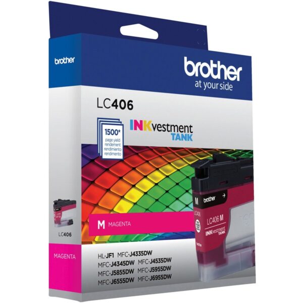 Brother INKvestment LC406M Original Standard Yield Inkjet Ink Cartridge - Single Pack - Magenta - 1 Each - Image 3