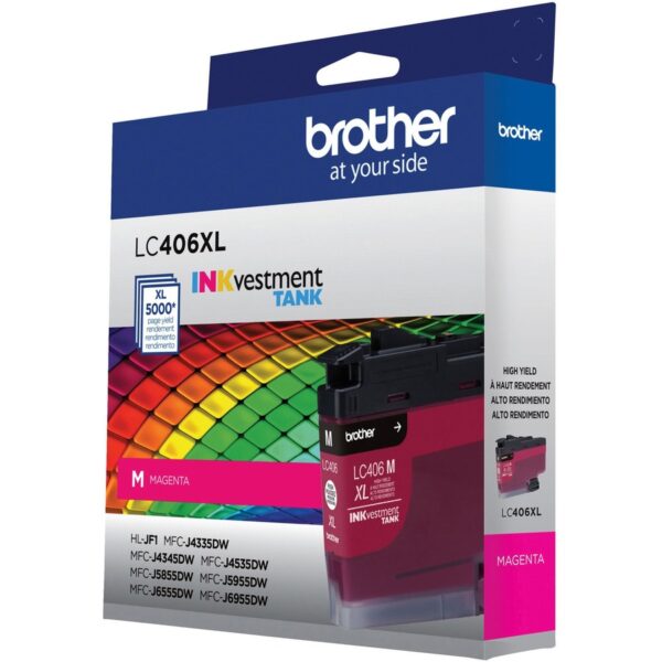 Brother INKvestment LC406XLM Original High Yield Inkjet Ink Cartridge - Single Pack - Magenta - 1 Each - Image 2